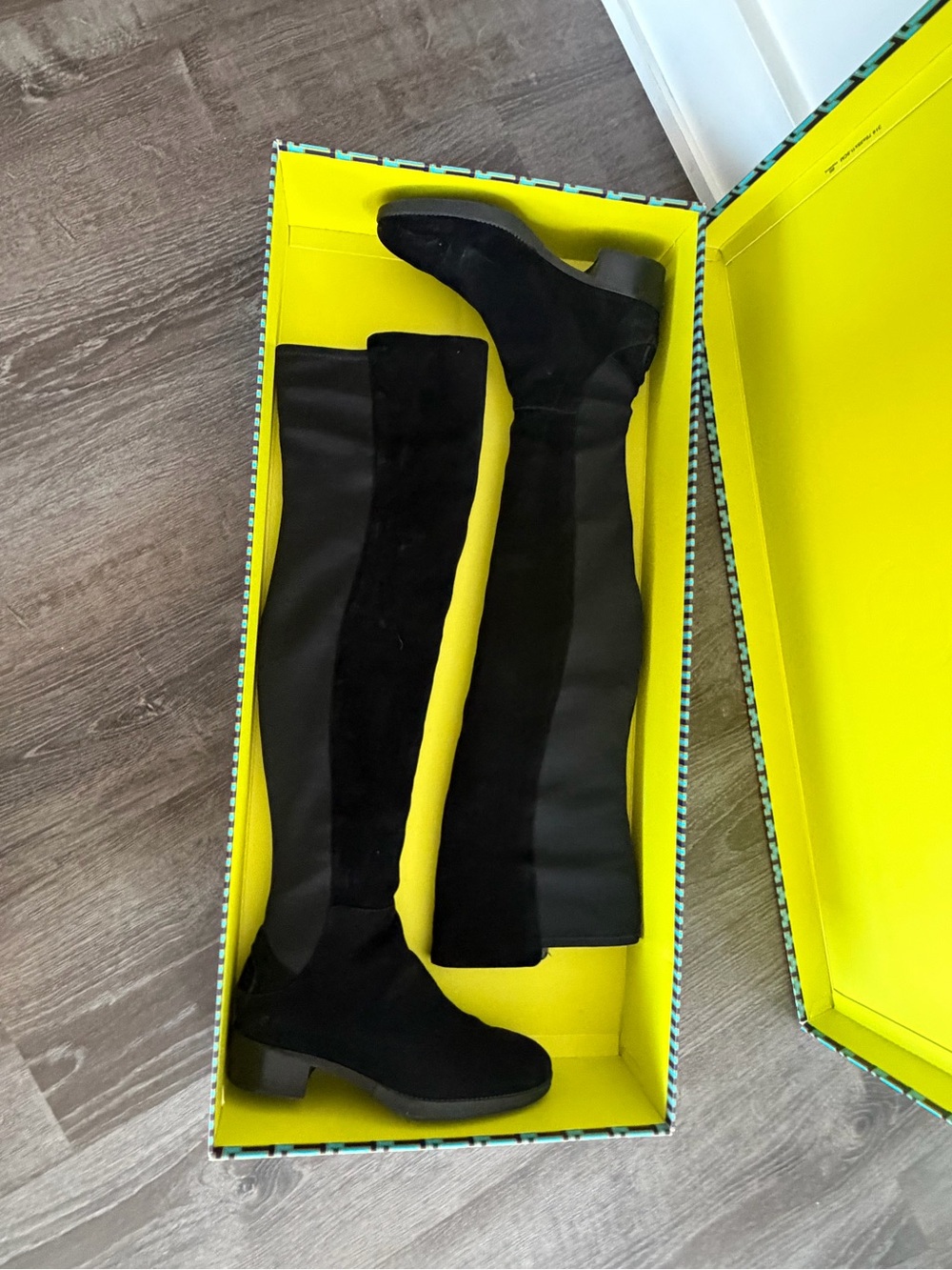 Tory Burch Black Over-the-Knee Suede Boot